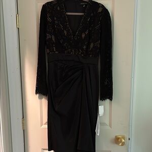 Tadashi Shoji Black Lace Wedding Dress
